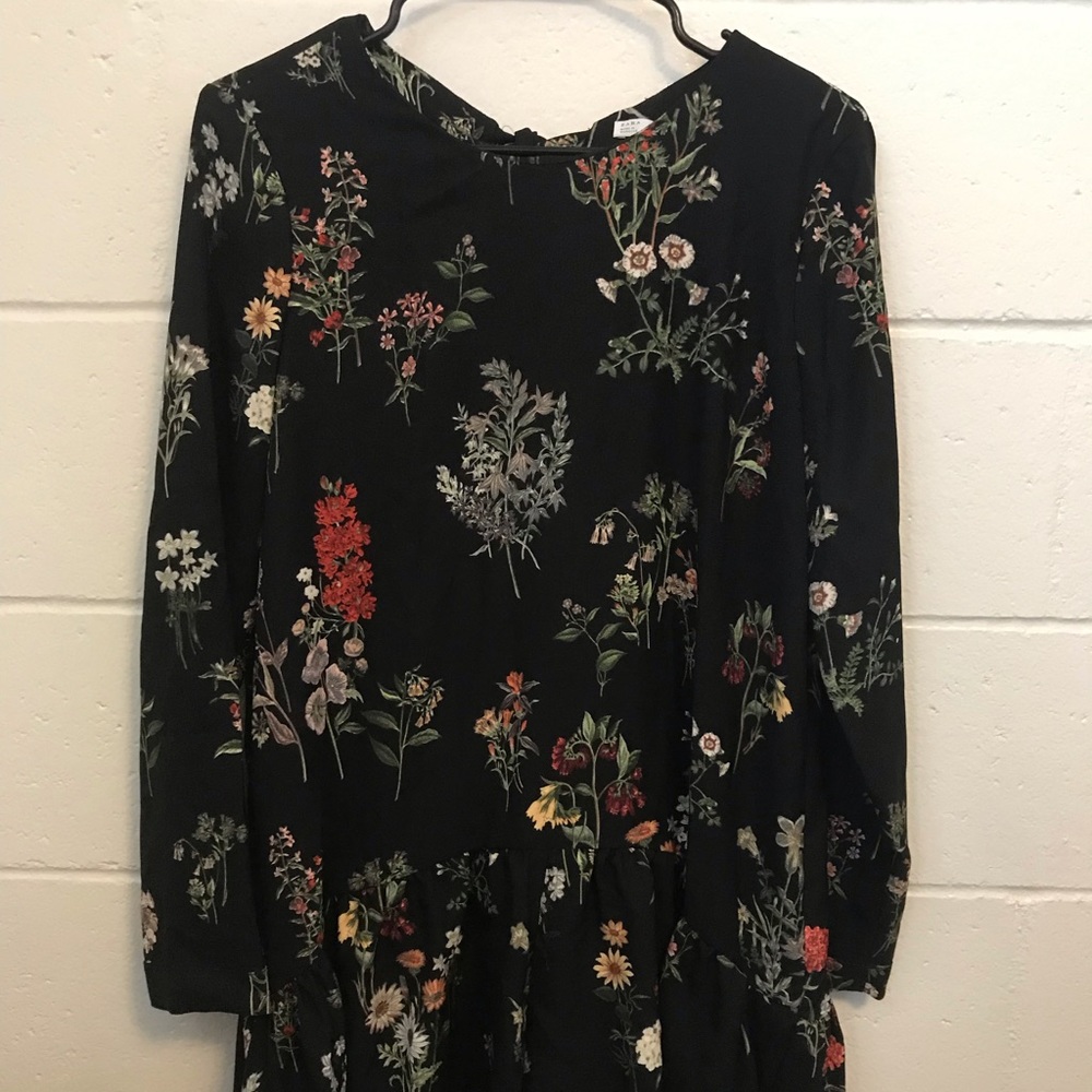 Zara Floral Romper NWOT